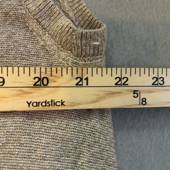 Neiman Marcus Cashmere Neutral Sleeveless Open Cardigan Sweater‎ Vest Size Small - Picture 4 of 10